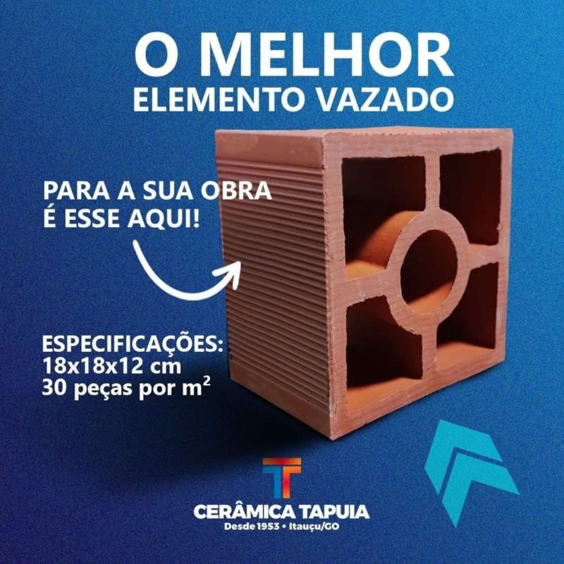 elemento vazado ceramica tapuia