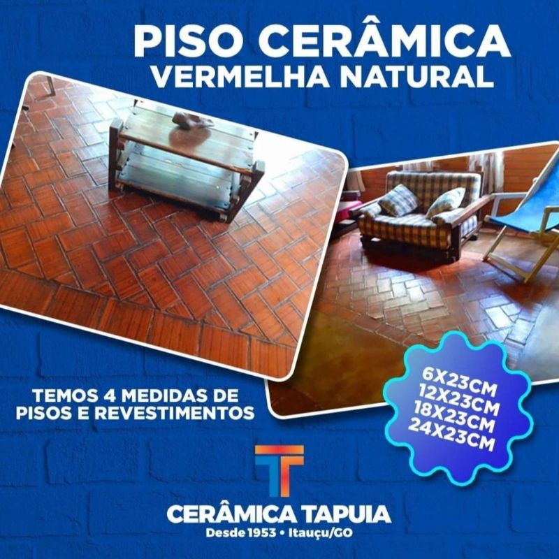 piso cerâmico ceramica tapuia