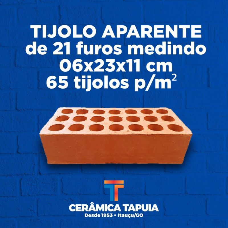 tijolo aparente ceramica tapuia